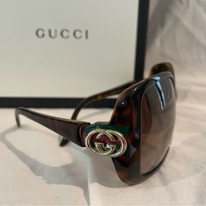 Authentic Gucci Tortoise Sunglasses